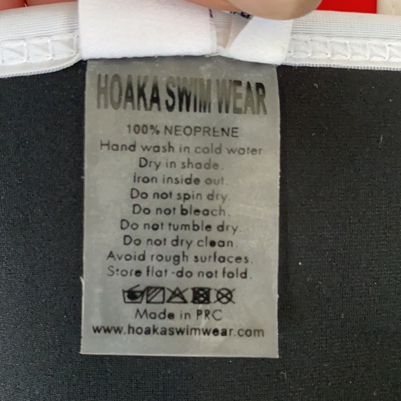 Hoaka Swimwear Zip Front Neoprene Cheeky Bikini - Picture 5 of 6